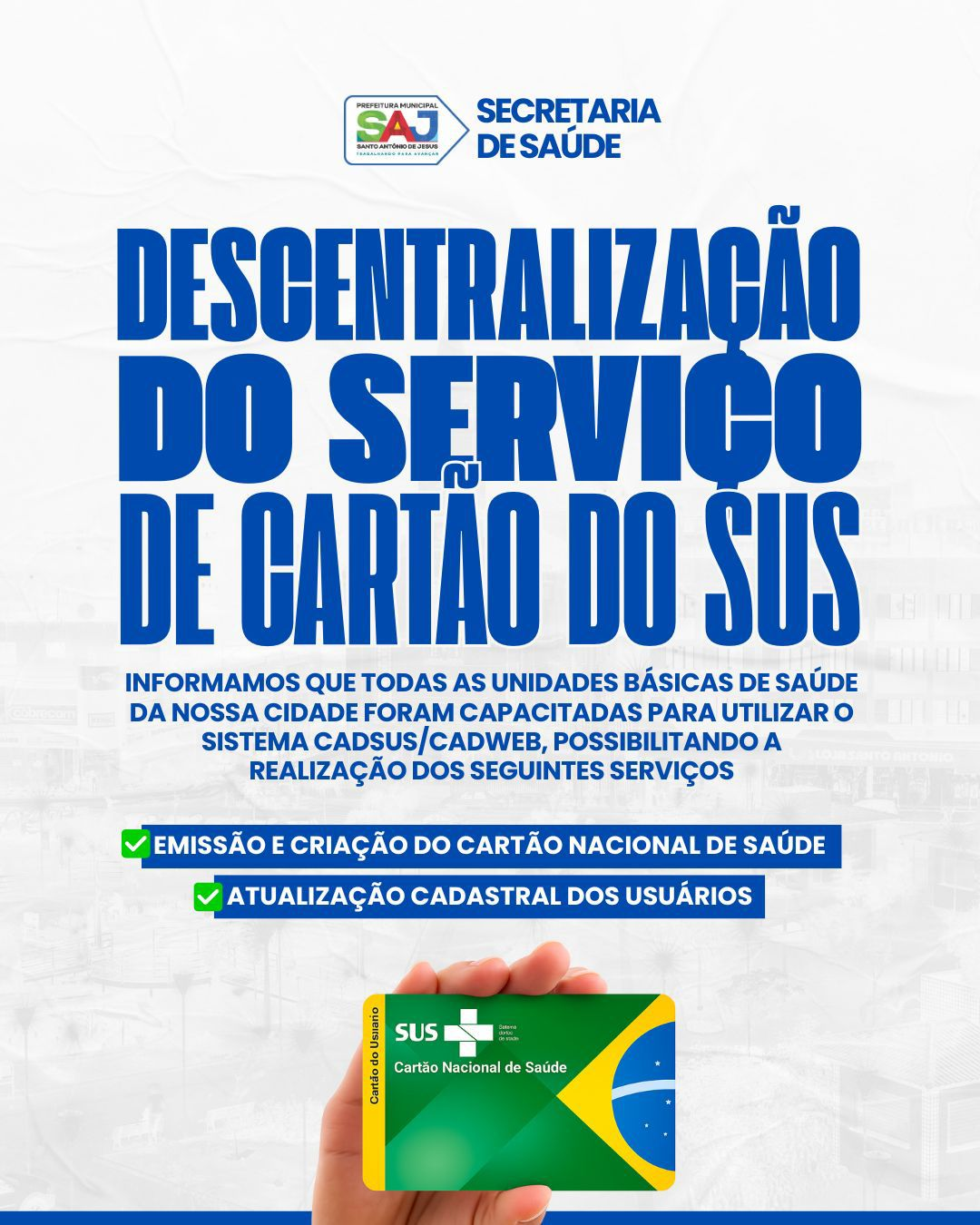 Prefeitura de Santo Antônio de Jesus capacitou Unidades de Saúde para ...